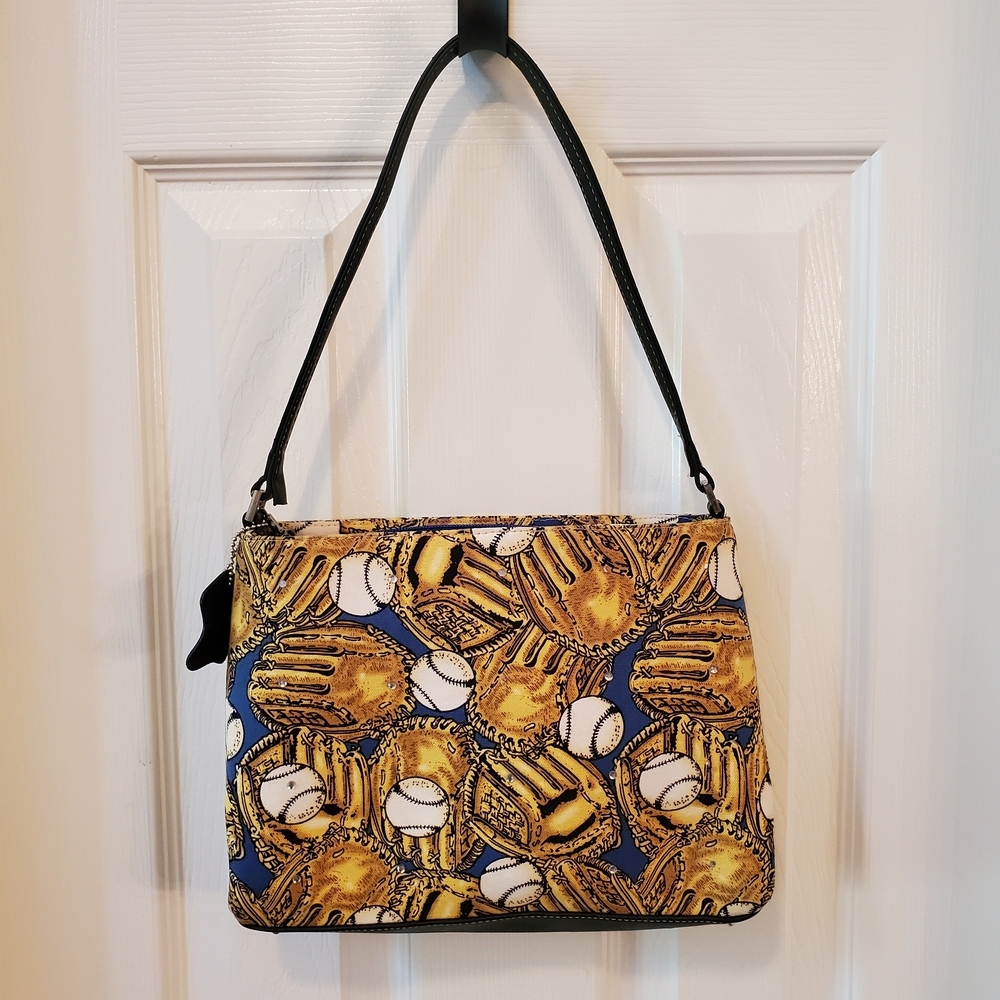 Baseball & Glove Print - Canvas - Shoulder Bag – Game Day Ready
